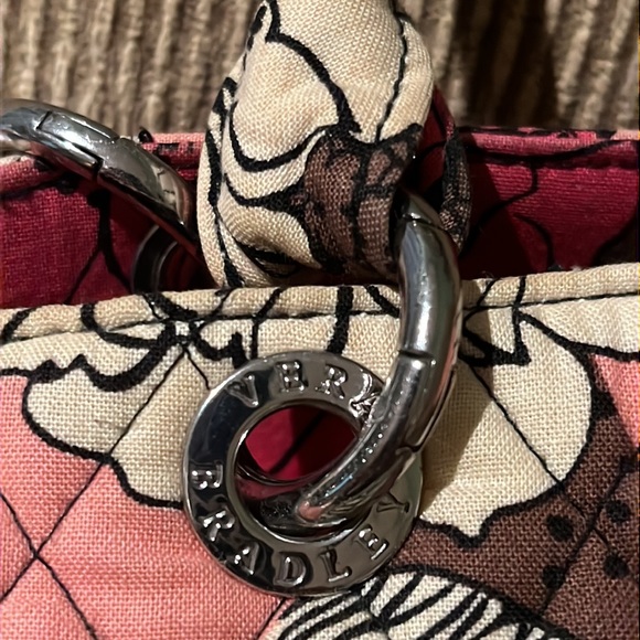 Vera Bradley Mocha Rouge convertible handbag shoulder bag Crossbody RETIRED - Picture 12 of 14